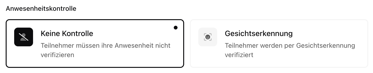 Anwesenheitskontrolle